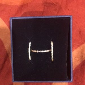 Swarovski ring trio set